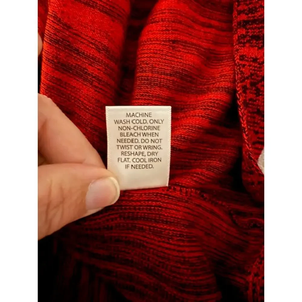 Flowy Red Knitted Dress By Candie's Size XLarge - Picture 6 of 7